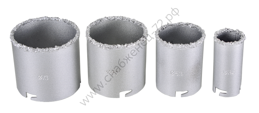 Набор коронок по керамической плитке Вихрь 33-53-67-73 мм