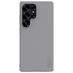 Усиленный противоударный чехол серого цвета (Titanium Gray) от Nillkin для Samsung Galaxy S25 Ultra, серия Super Frosted Shield Pro