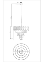 Каскадная люстра Divinare ROSIE 3511/17 LM-8