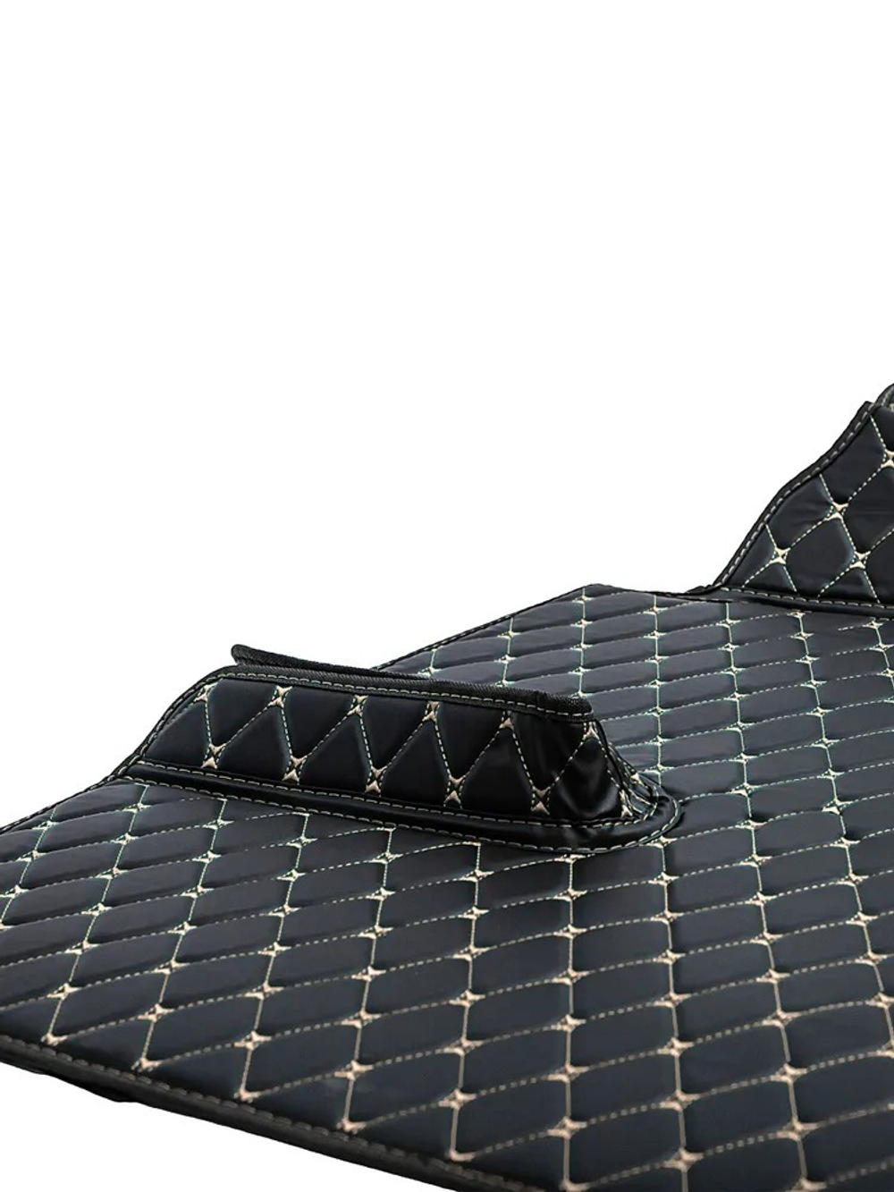 Ковры 3D SITRAK C7H MAX (экокожа, черный, бежевая строчка)