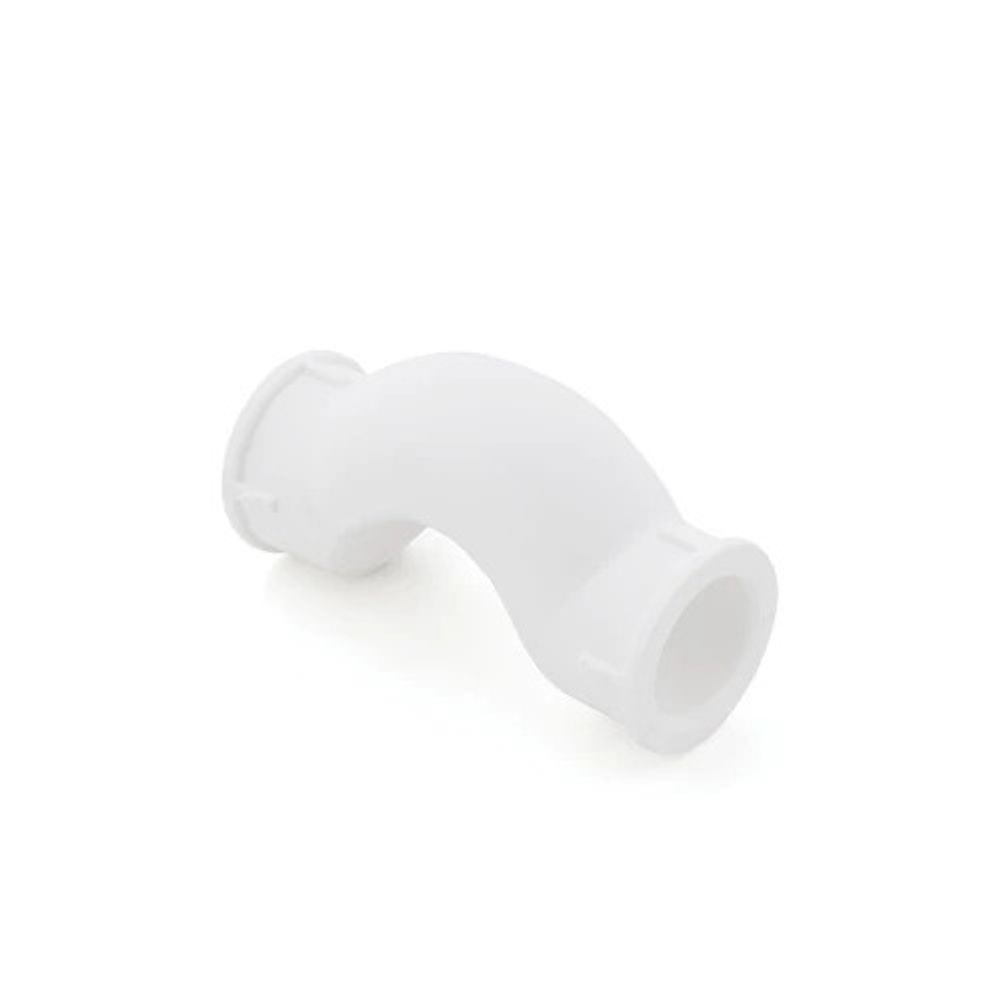 Обводное колено с муфтой короткое PPR 32,  белый, РТП (19766)