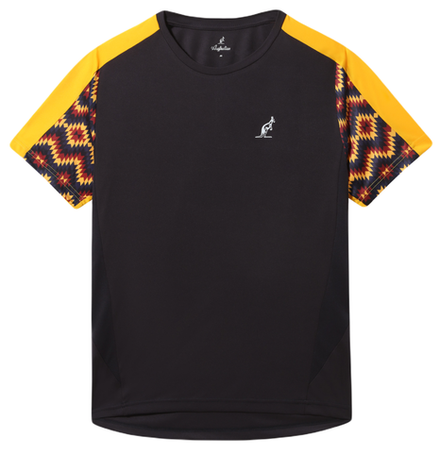 Теннисная футболка Australian T-Shirt Ethnic Ace - blue navy
