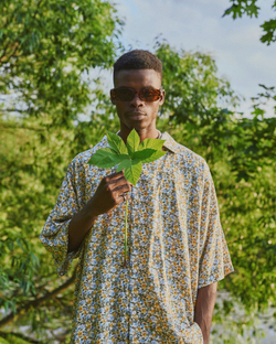 Short Sleeve Shirt Floral Print #4