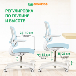Стул для школьника Ergokids Trinity Y-617 c подлокотниками