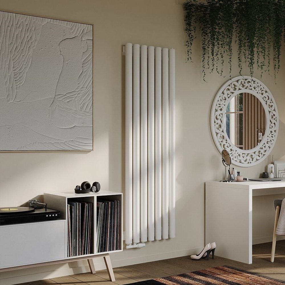 Радиатор трубчатый Guardo Torre 6D-1800-07 NK-VER-L R9016(M) белый матовый