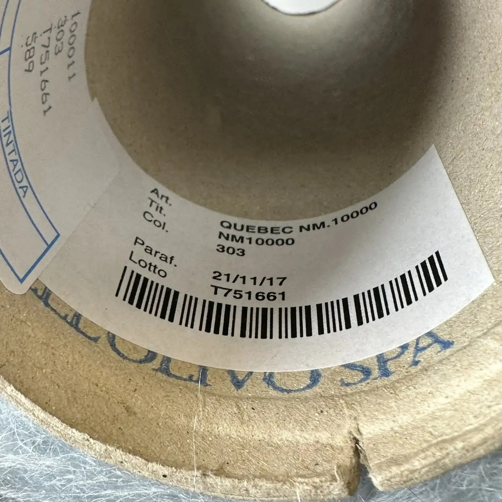 QUEBEC - LANIFICIO dell' OLIVO; 35% кидмохер, 35% альпака superfine, 30% п/а; 1000м/100гр; col.303, цвет: пыльно-голубой