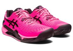 Мужские кроссовки теннисные Asics Gel-Resolution 9 Clay - hot pink/black