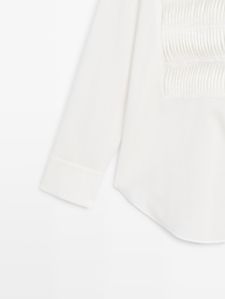 Massimo Dutti Рубашка из 100% хлопка, белый