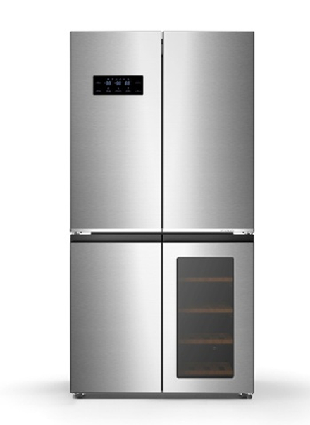 Холодильник GENCOOL GDCD-605W с винным шкафом, серебристый