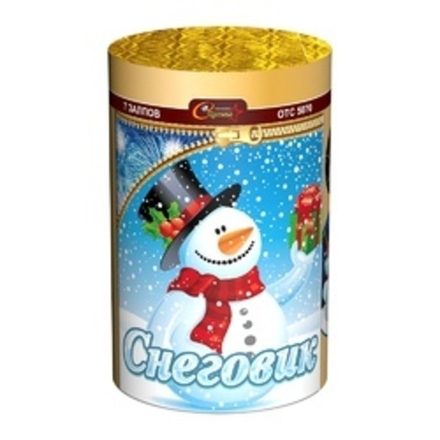 Батарея салютов Снеговик   1"/7 залпов