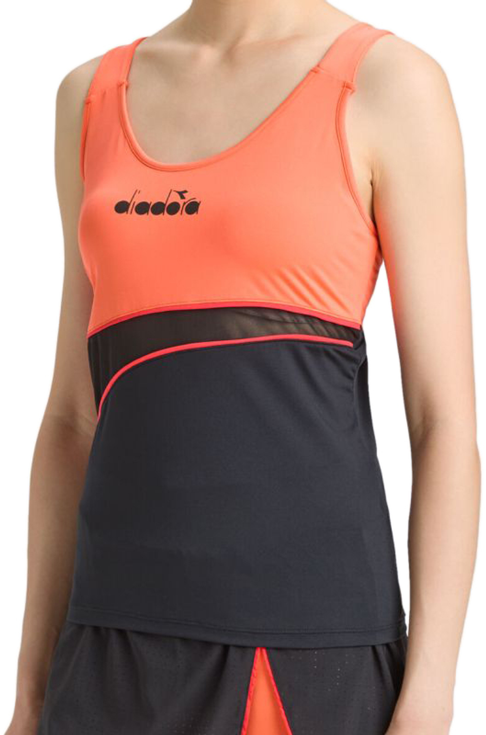 Женский топ теннисный Diadora L. Tank Icon - black