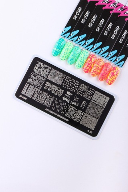 Пластина для стемпинга Go! Stamp 235 Free Thinker by @daimondhand