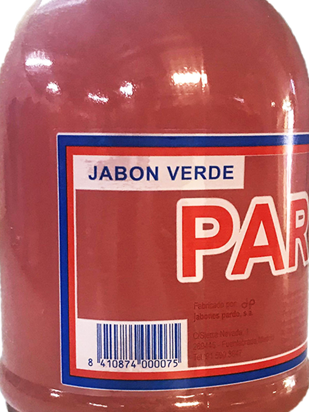 Мыло жидкое натуральное хозяйственное "Pardo Jabon Verde" VIGUETA (Пардо зеленое) 500 мл, универсальное