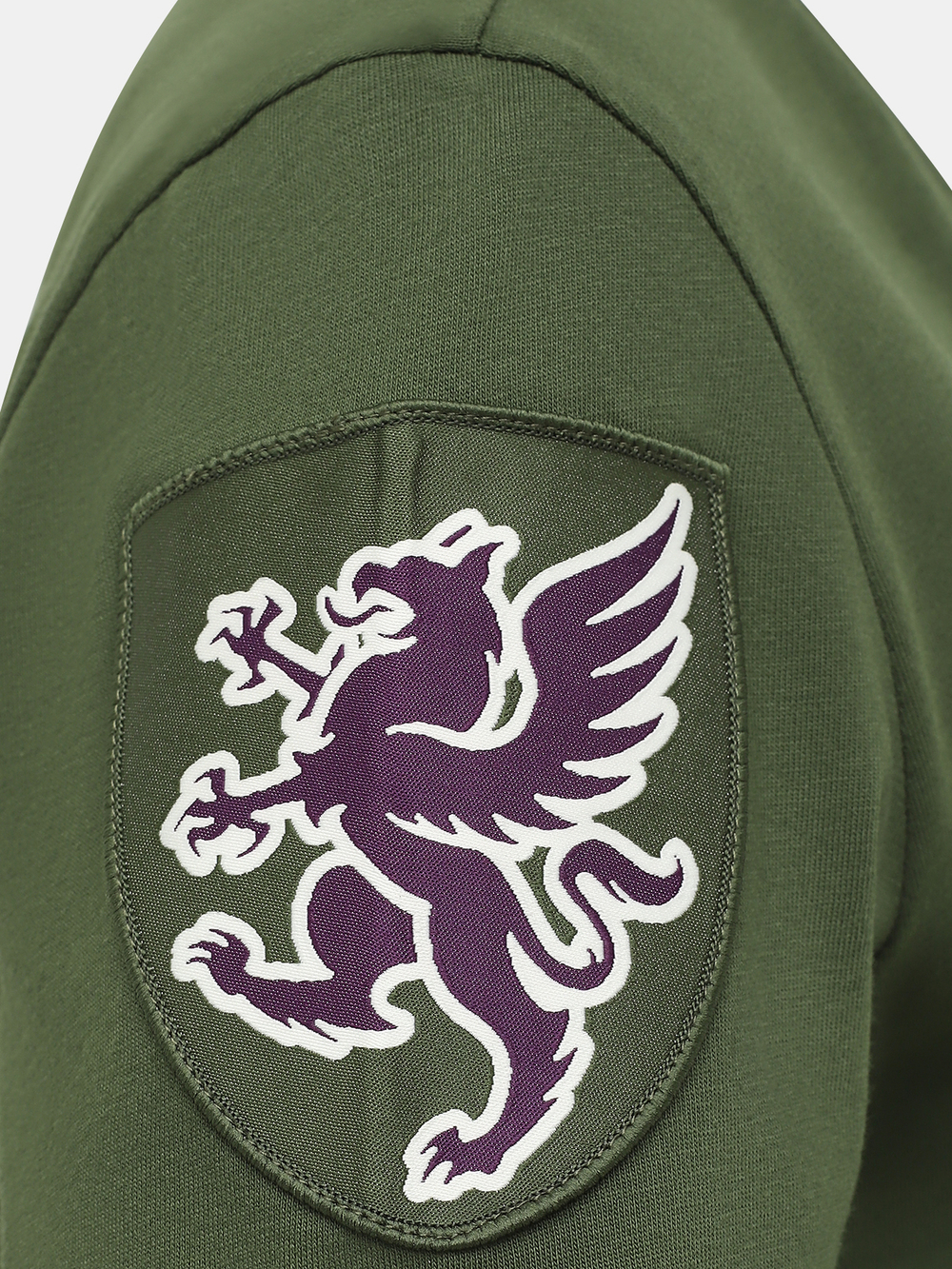 Футболка жен. AERONAUTICA 2169 зеленый лого фиолетовым