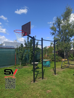 Монтаж уличной шведской стенки Sv Sport (3 вертикальных столба)