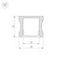 Профиль с рассеивателем Arlight ALU-SLIM-H15-2000 ANOD+FROST 018246