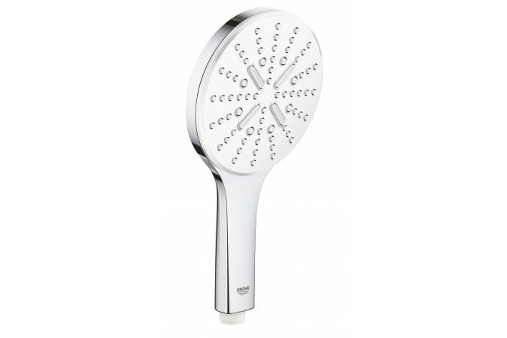 Grohe 26574LS0 Rainshower SmartActive 130, ручной душ 3 режима струи, круг, белая луна
