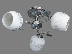 Люстра потолочная MyLight хромированная для всех видов потолков 6993/3 180W, потолочный светильник E27