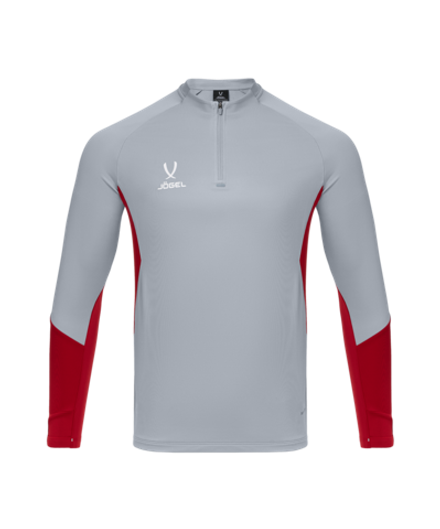 Джемпер тренировочный JOGEL PREMIER PerFormDRY Training Zip Top, серый/темно-красный