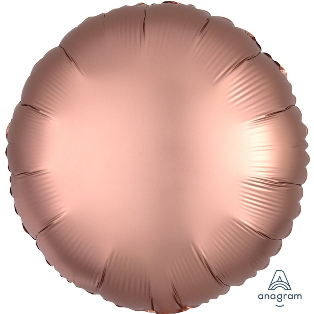 Шар фольгированный Круг 43 см (Золотой)