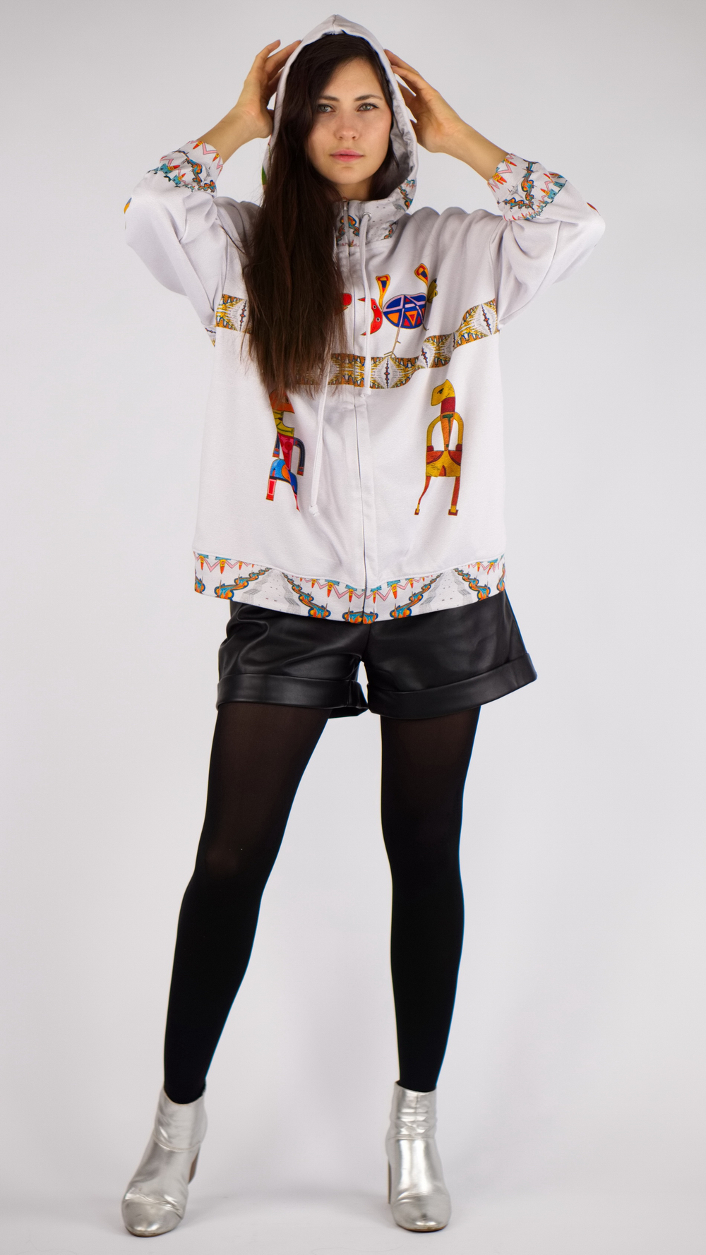 Зип худи «Прелюдия к цивилизации», принт по мотивам художника Виктора Браунера