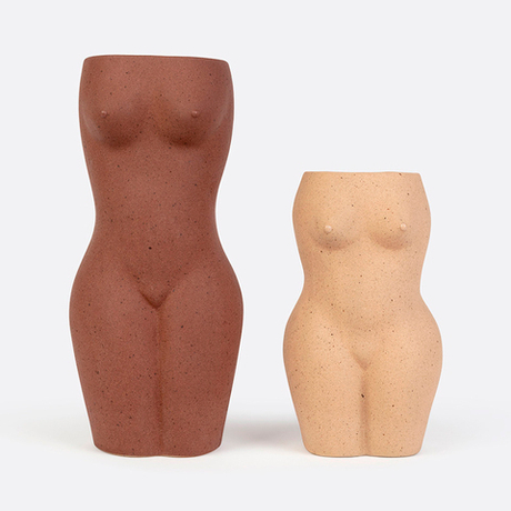 Ваза для цветов 23см Doiy Body Black