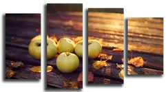 Модульная картина "Осенние яблоки"