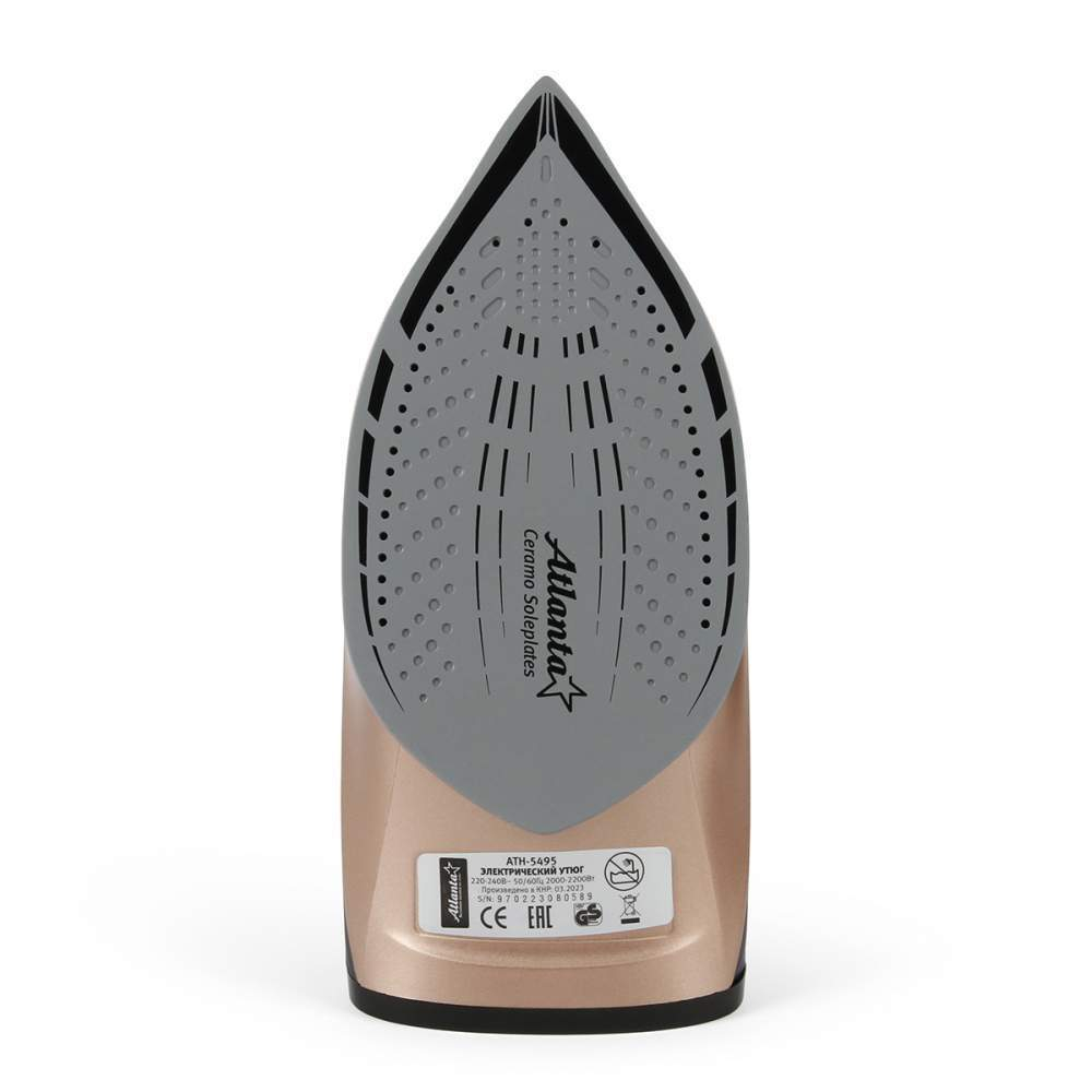 Утюг Atlanta ATH-5495, керамическая подошва, 2200Вт