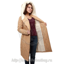 Женское пальто Мария  - разм. 42-54  (мод.926) - бежевое