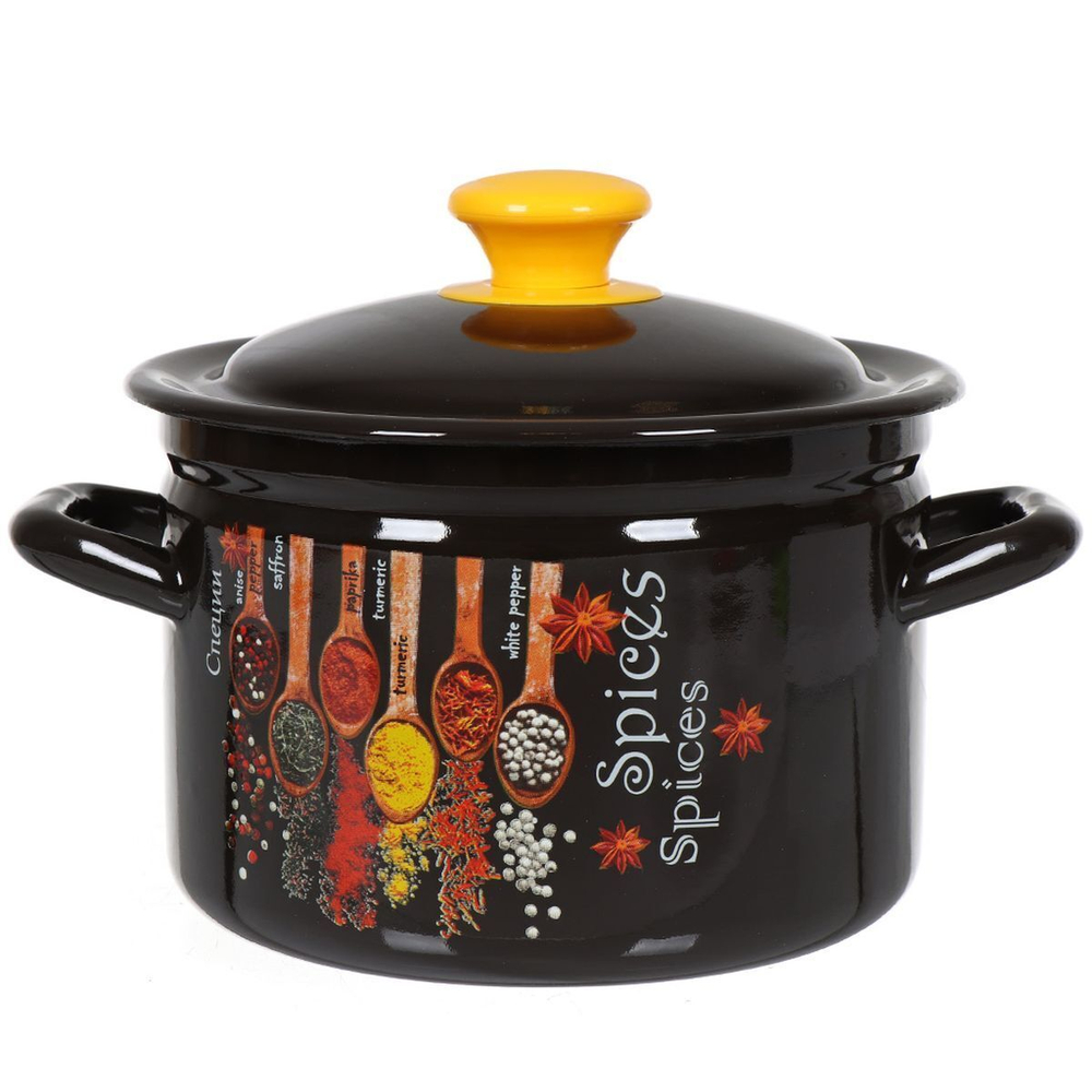 Набор эмалированной посуды 6 пр, кастрюли 2,3,4 л, Керчь, Карри-1 эксклюзив