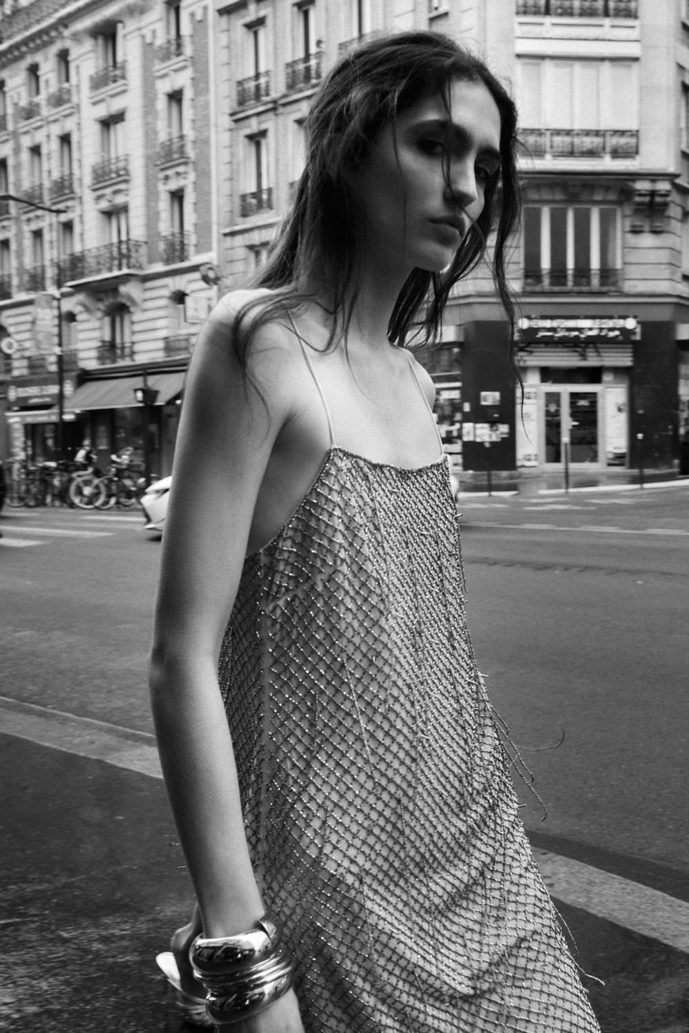 Короткое платье с бусинами — zw collection