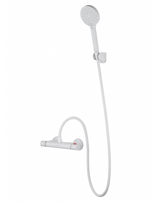 Смеситель для душа с термостатом WONZON & WOGHAND INN 5, Белый матовый (WW-B1005-A-MW)