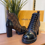 Кожаные ботильоны