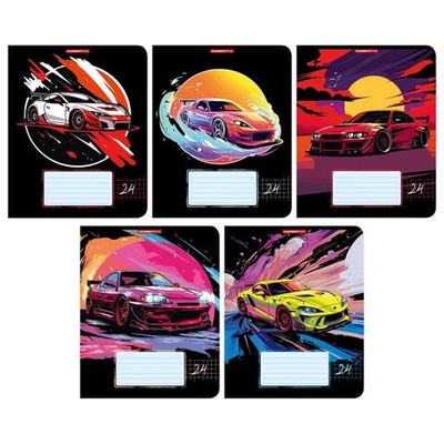 Тетрадь А5 24л клетка "Динамика" (Академия Групп)