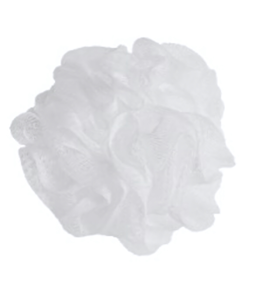 Мочалка для тела полипропиленовая шар «Lappy», цвет белый, 30 гр