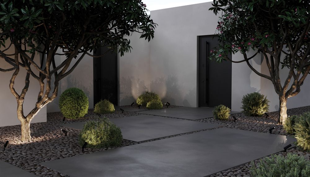 Уличный грунтовый светодиодный светильник Maytoni Bern O050FL-L2GF3K