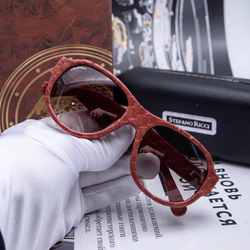 Солнцезащитные очки Stefano Ricci со вставками питона