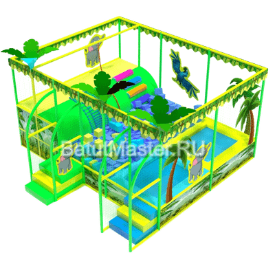 Батутная арена "Джунгли" 6x4,7x3,2 м