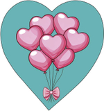 Открытка 60*60мм. "Шарики" (АртДизайн)