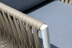 "Касабланка" лаунж-зона плетеная из роупа 4-местная, цвет серый