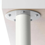 Ножка металлическая "Bordsben" для стола, 70 см, белый