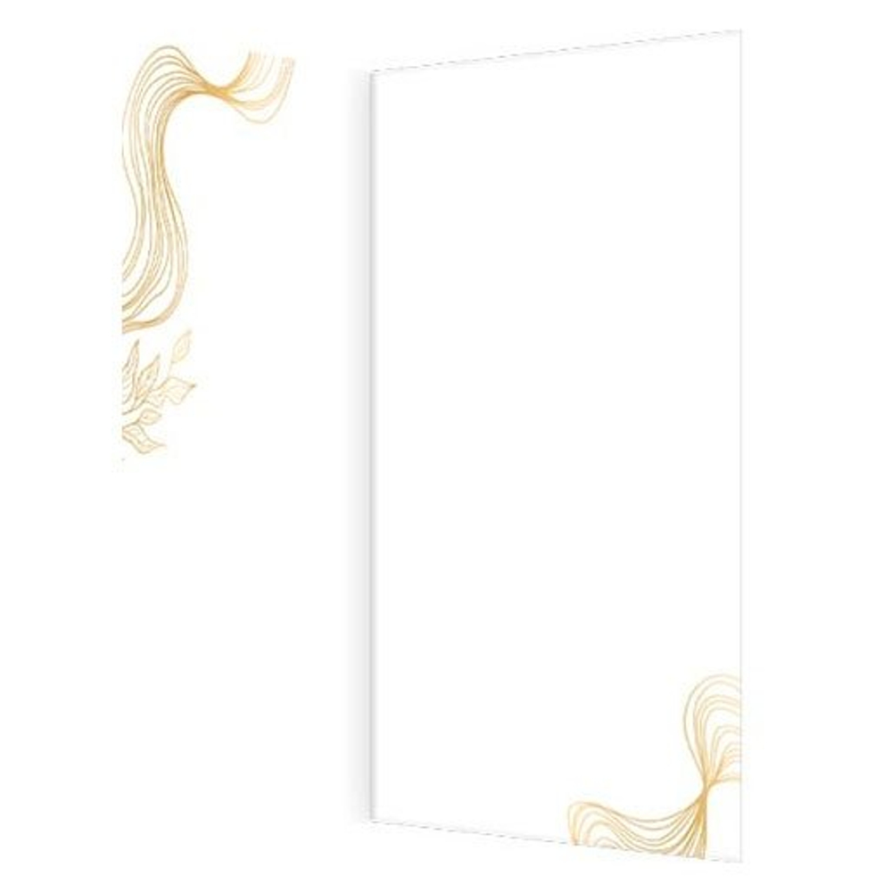 Открытка двойная "Поздравляем!", 215х216 мм, евроформат, без текста, фольга золото, рельеф, бирюзовый фон с золотым дизайном