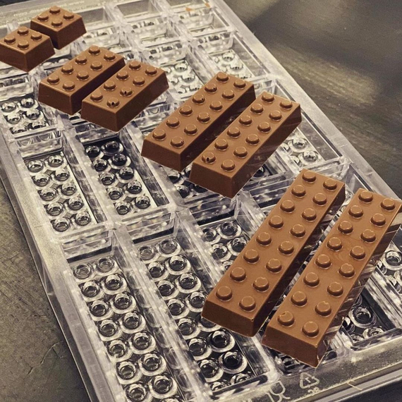 708 | Форма для шоколадных конфет Лего (275*135 мм)