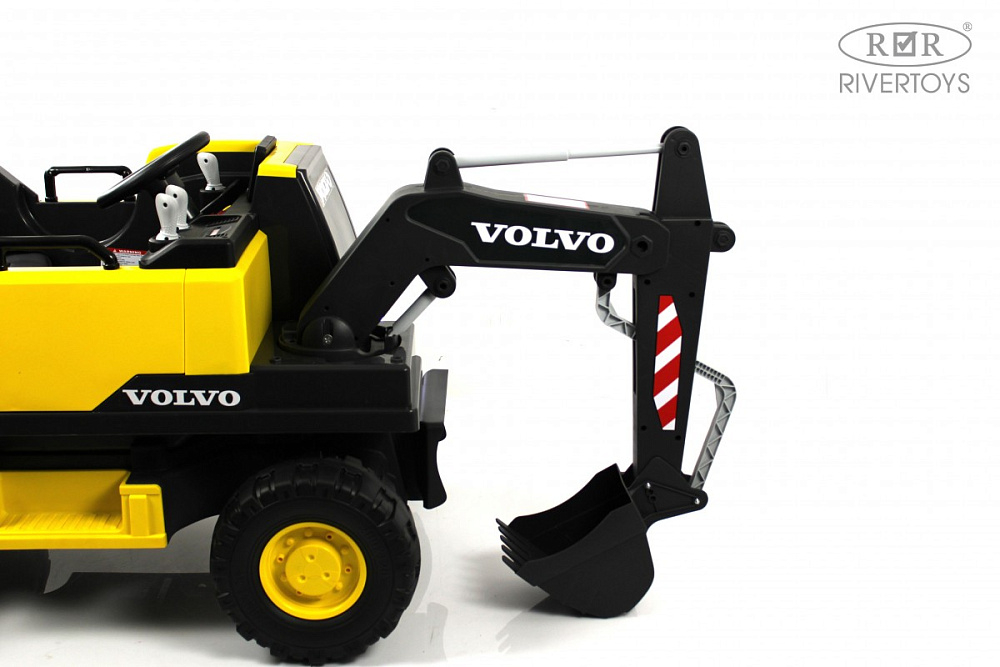 Детский электромобиль RiverToys трактор Volvo Y444YY YELLOW желтый