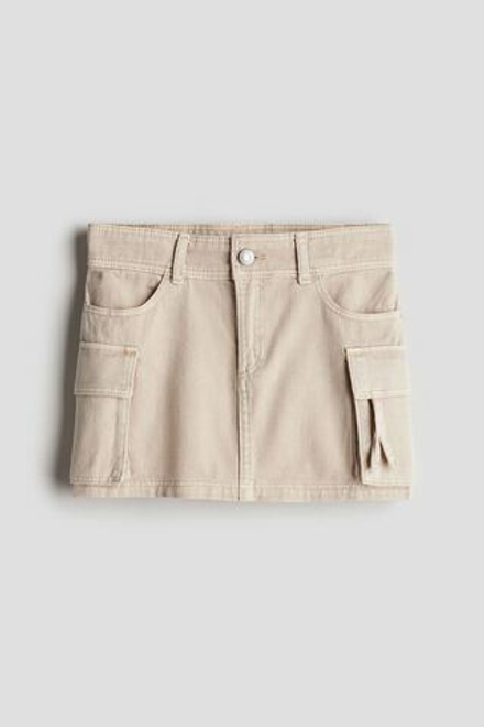 H&M Юбка-карго, светло-бежевый