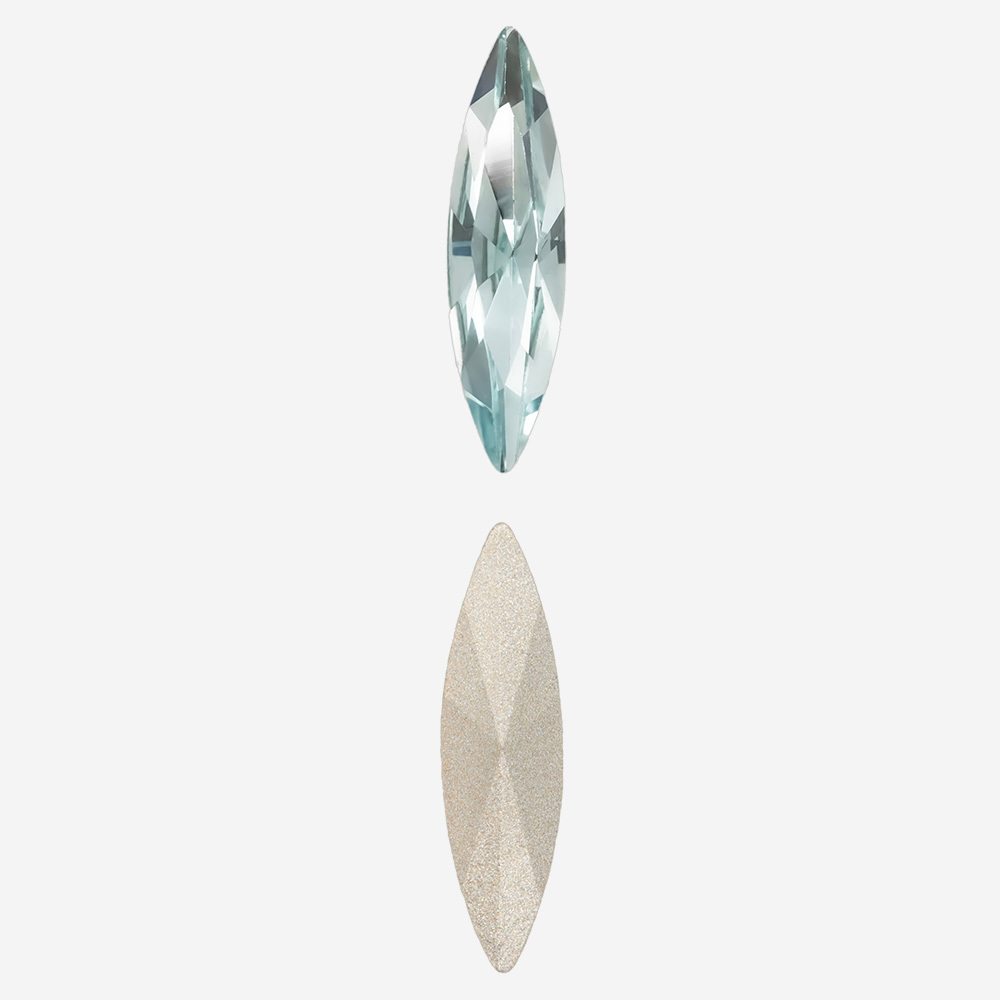 Кристалл Маркиз (Marquise Fancy Stone), оттенок "Aquamarine", 15*4мм