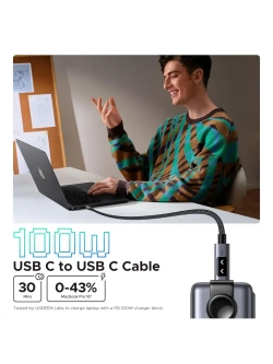 Type-C провод Угрин 100W с быстрой зарядкой для iPhone 16