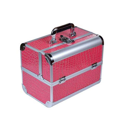 Бьюти кейс Розовый (алюминиевый)