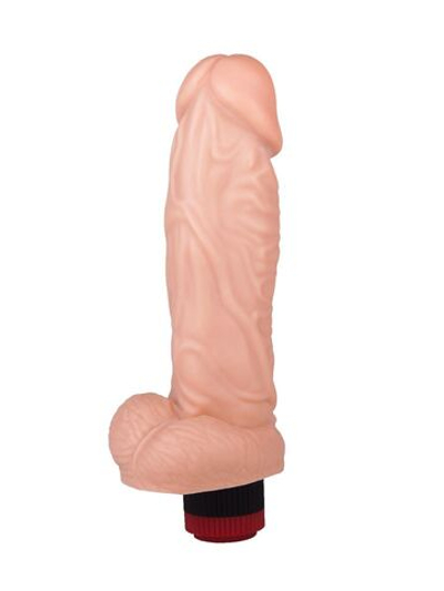 Вибромассажер-реалистик Конг - 20,5 см. (Цвет: телесный)