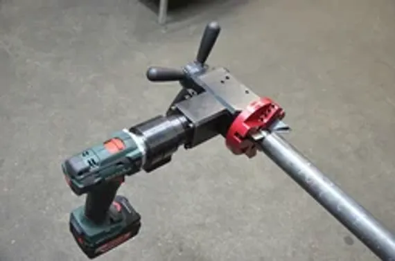 Комбинированная борфреза Karnasch цилиндр с торцевыми зубьями + угол